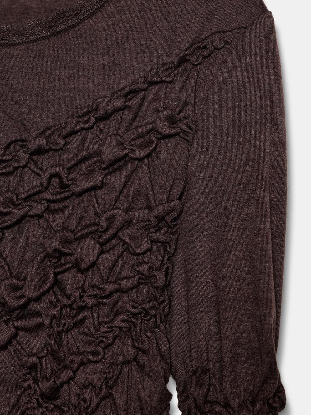 NWT Zara Gorgeous Brown Ruffled scrunch Maxi Dress - Picture 8 of 8